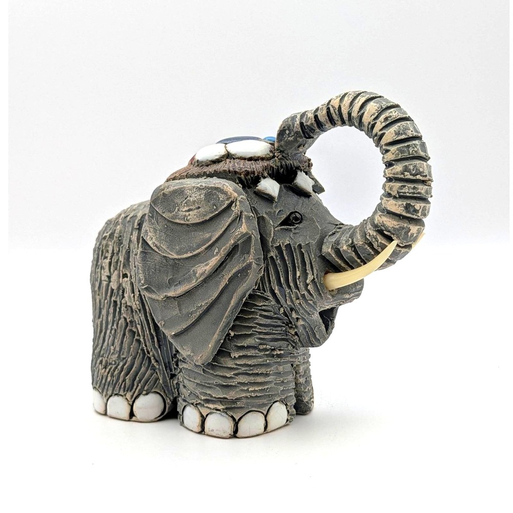 Artesania Rinconada #9 Elephant Figurine Signed Uruguay Classic Collection